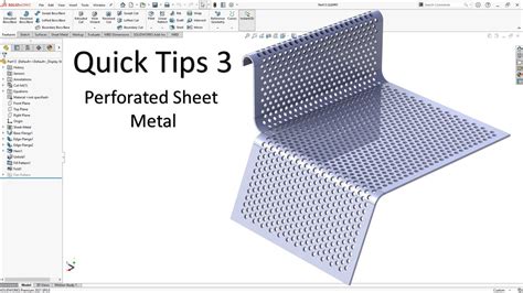 solidworks perforated sheet metal|perforated sheet metal patterns.